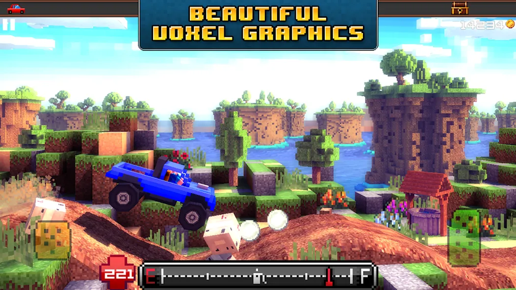 Blocky Roads (Блоки Роадс) МОД/Взлом [Бесконечные деньги, Монеты и Мега MOD] Screenshot 4