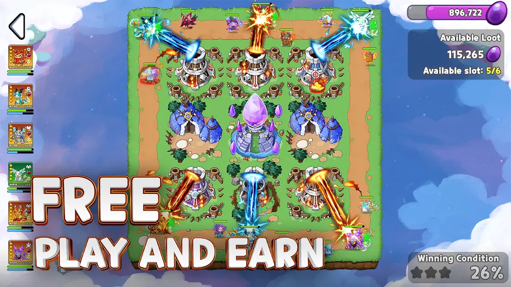 Monsterra: Crypto & NFT Game (Монстера) МОД/Взлом [Много монет, Открытые уровни и Мега MOD] Screenshot 1