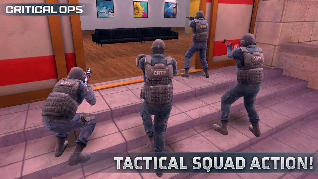 Critical Ops: Multiplayer FPS (Критикал Опс) МОД/Взлом [Деньги, Монеты и Меню MOD] Screenshot 1