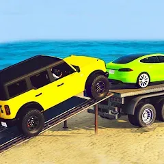 Скачать Trailer Truck Car Transport 3D взлом (Много денег) на Андроид