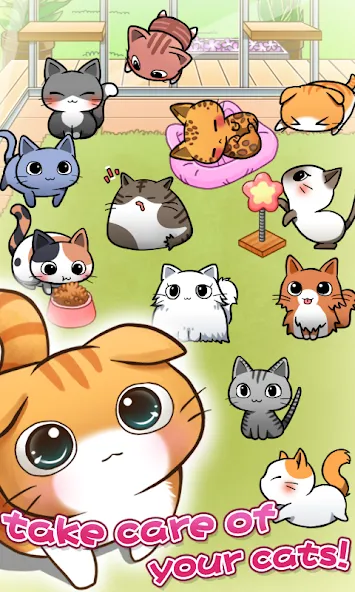 Cat Room - Cute Cat Games (Кэт Рум) МОД/Взлом [Много монет, Открытые уровни и Мега MOD] Screenshot 2