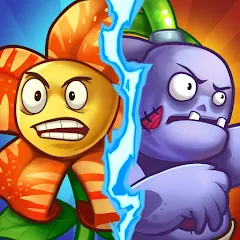 Скачать Взломанная Zombie Defense - Plants War (много денег) на Android бесплатно