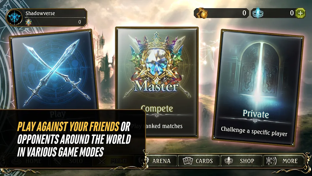 Shadowverse CCG (Шадовверс ККГ) МОД/Взлом [Бесконечные деньги, Монеты и Мега MOD] Screenshot 3