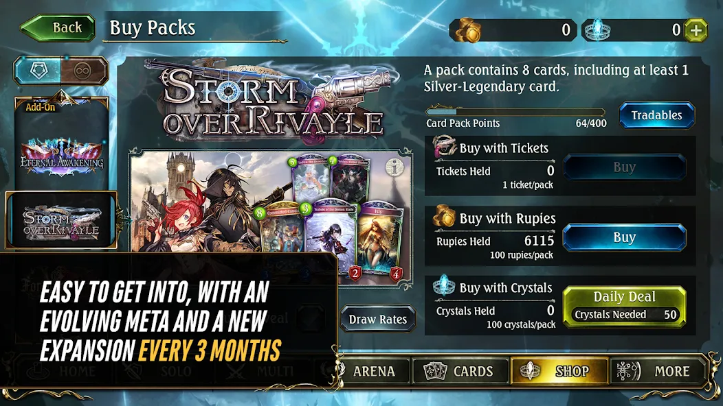 Shadowverse CCG (Шадовверс ККГ) МОД/Взлом [Бесконечные деньги, Монеты и Мега MOD] Screenshot 4