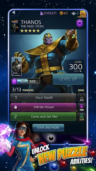 MARVEL Puzzle Quest: Hero RPG (Марвел Пазл Квест) МОД/Взлом [Бесконечные деньги, Монеты и Мега MOD] Screenshot 3