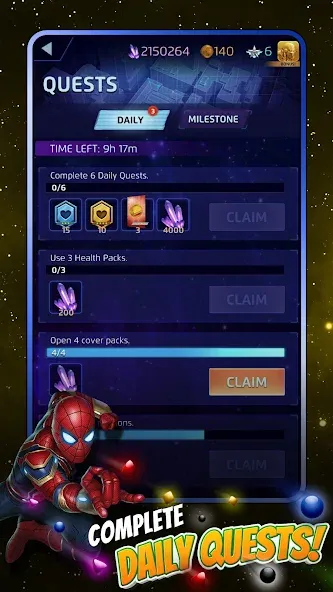 MARVEL Puzzle Quest: Hero RPG (Марвел Пазл Квест) МОД/Взлом [Бесконечные деньги, Монеты и Мега MOD] Screenshot 5