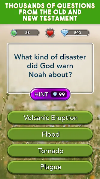 Daily Bible Trivia Bible Games (Ежедневные викторины Библии библейские игры) МОД/Взлом [Много денег, Монет и Все открыто] Screenshot 1