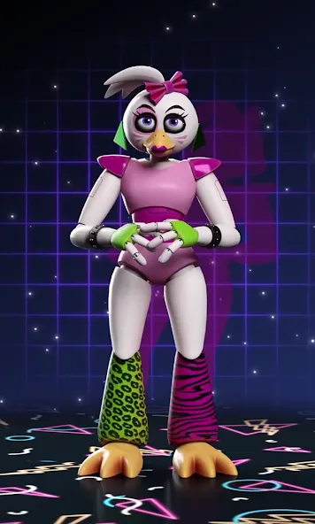 Glamrock Chica Workshop Glitch (Гламрок Чика Мастерская Глитч) МОД/Взлом [Бесконечные деньги, Монеты и Мега MOD] Screenshot 2