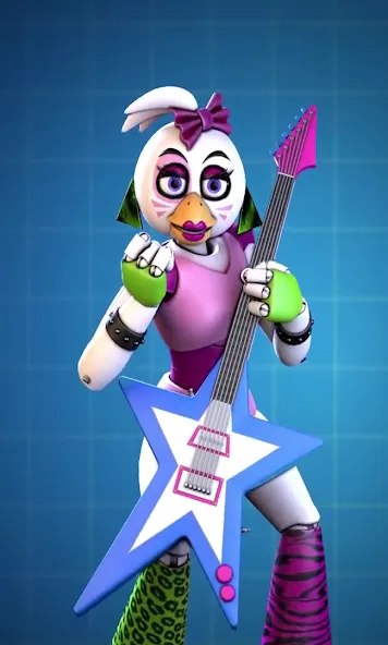 Glamrock Chica Workshop Glitch (Гламрок Чика Мастерская Глитч) МОД/Взлом [Бесконечные деньги, Монеты и Мега MOD] Screenshot 3