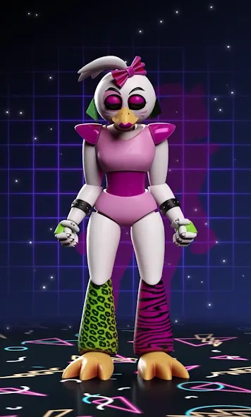 Glamrock Chica Workshop Glitch (Гламрок Чика Мастерская Глитч) МОД/Взлом [Бесконечные деньги, Монеты и Мега MOD] Screenshot 4