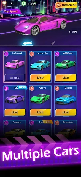 Beat Racing (Бит Рейсинг) МОД/Взлом [Много денег, Монет и Все открыто] Screenshot 5