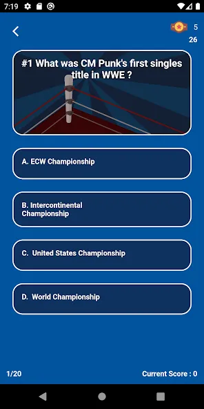 World Wrestling Trivia (Уорлд Рестлинг Тривия) МОД/Взлом [Много денег, Монет и Все открыто] Screenshot 4