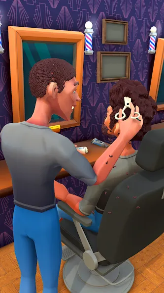 Fade Master 3D: Barber Shop (Фейд Мастер 3Д) МОД/Взлом [Все открыто, Дополнительные деньги и Меню MOD] Screenshot 3