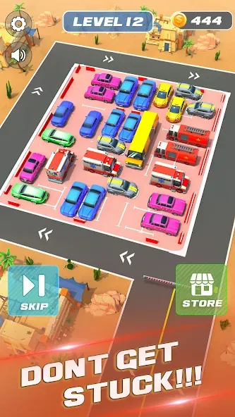 Unblock It Car Puzzle Game (Паркинг Джам Разблокировать) МОД/Взлом [Деньги, Монеты и Меню MOD] Screenshot 4