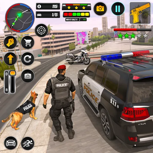 Police Car Chase Car Games МОД/Взлом [Много денег, Монет и Все открыто] Screenshot 1