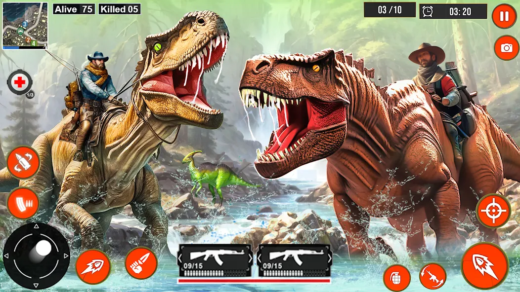Real Dino Hunter 3D Gun Games (Уайлд Динозавр Хантер Ган Геймс) МОД/Взлом [Много монет, Открытые уровни и Мега MOD] Screenshot 2