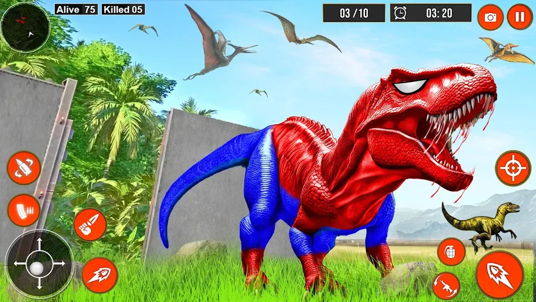 Real Dino Hunter 3D Gun Games (Уайлд Динозавр Хантер Ган Геймс) МОД/Взлом [Много монет, Открытые уровни и Мега MOD] Screenshot 3