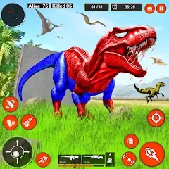 Скачать Взломанная Real Dino Hunter 3D Gun Games на Андроид (Много денег)