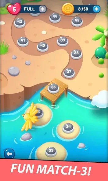 Match Blast Puzzle 3 МОД/Взлом [Бесконечные деньги, Монеты и Мега MOD] Screenshot 1