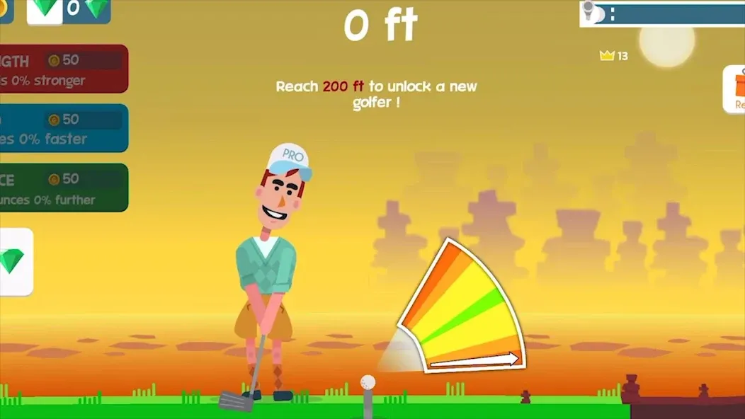 Golf Orbit: Oneshot Golf Games МОД/Взлом [Меню, Бесконечные монеты и Открытые уровни] Screenshot 1