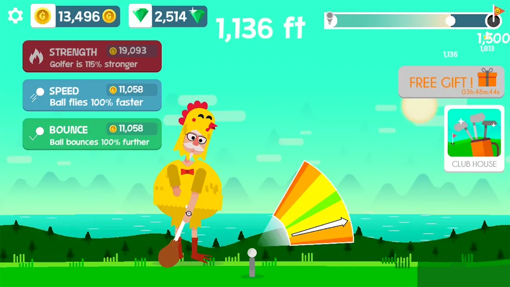 Golf Orbit: Oneshot Golf Games МОД/Взлом [Меню, Бесконечные монеты и Открытые уровни] Screenshot 4