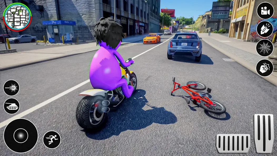 Blue Hero Gangster City Mafia МОД/Взлом [Бесконечные деньги, Монеты и Мега MOD] Screenshot 2