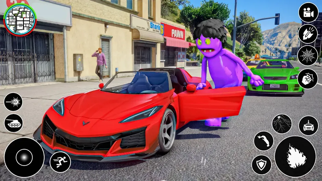 Blue Hero Gangster City Mafia МОД/Взлом [Бесконечные деньги, Монеты и Мега MOD] Screenshot 4