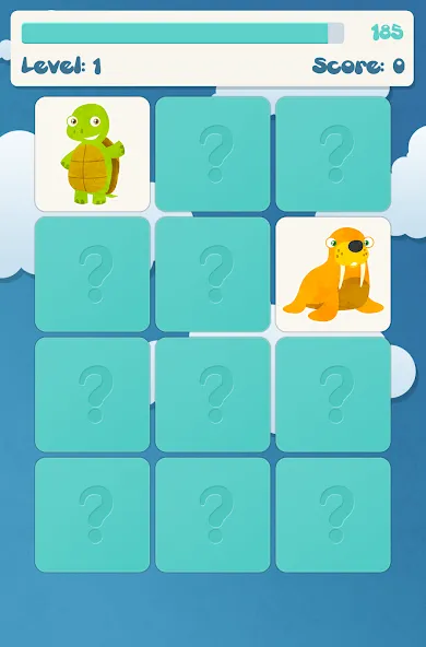 Animals memory game for kids МОД/Взлом [Меню, Бесконечные монеты и Открытые уровни] Screenshot 5