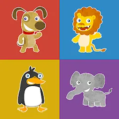 Скачать Animals memory game for kids Взлом (Все уровни разблокированы) на Андроид бесплатно