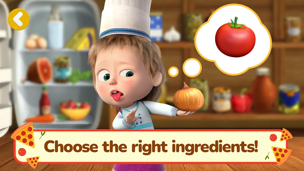 Masha and the Bear Pizza Maker МОД/Взлом [Все открыто, Дополнительные деньги и Меню MOD] Screenshot 2