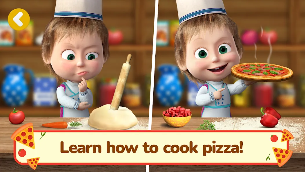 Masha and the Bear Pizza Maker МОД/Взлом [Все открыто, Дополнительные деньги и Меню MOD] Screenshot 3
