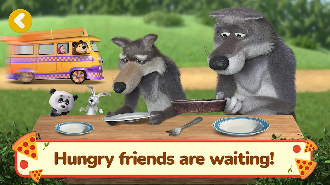 Masha and the Bear Pizza Maker МОД/Взлом [Все открыто, Дополнительные деньги и Меню MOD] Screenshot 5