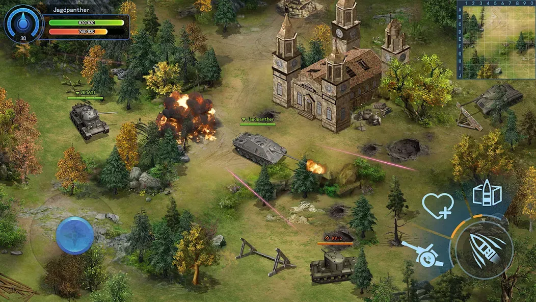 Ace Tank МОД/Взлом [Все открыто, Дополнительные деньги и Меню MOD] Screenshot 4