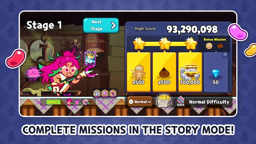 CookieRun: OvenBreak (Куки Ран) МОД/Взлом [Много монет, Открытые уровни и Мега MOD] Screenshot 3