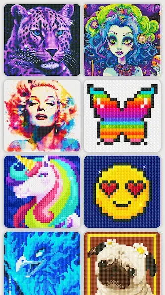 Diamond Painting by Number (Даймонд пейнтинг по номерам) МОД/Взлом [Все открыто, Дополнительные деньги и Меню MOD] Screenshot 1