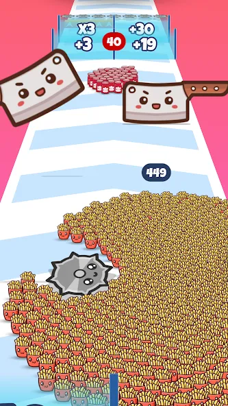 Food Run (Фуд Ран) МОД/Взлом [Много монет, Открытые уровни и Мега MOD] Screenshot 3