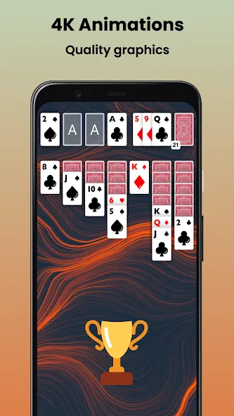 Klondike Solitaire Offline МОД/Взлом [Деньги, Монеты и Меню MOD] Screenshot 4