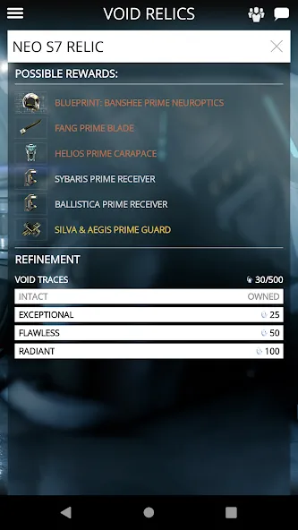 Warframe Companion (Уорфрейм Компаньон) МОД/Взлом [Бесконечные деньги, Монеты и Мега MOD] Screenshot 5