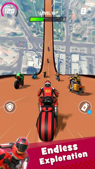 Bike Race: Racing Game (Байк Гейм 3D) МОД/Взлом [Меню, Бесконечные монеты и Открытые уровни] Screenshot 2