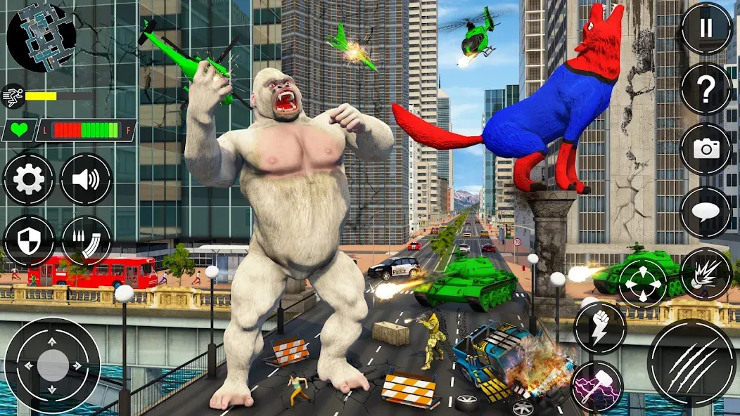Giant Gorilla Bigfoot Monster (Энгри Горилла) МОД/Взлом [Деньги, Монеты и Меню MOD] Screenshot 4
