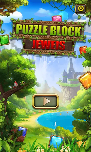 Puzzle Block Jewels (Пазл Блок Драгоценности) МОД/Взлом [Все открыто, Дополнительные деньги и Меню MOD] Screenshot 1