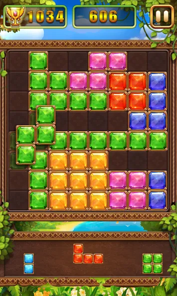 Puzzle Block Jewels (Пазл Блок Драгоценности) МОД/Взлом [Все открыто, Дополнительные деньги и Меню MOD] Screenshot 2