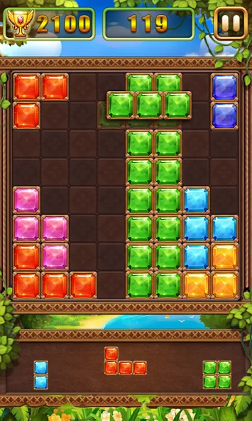 Puzzle Block Jewels (Пазл Блок Драгоценности) МОД/Взлом [Все открыто, Дополнительные деньги и Меню MOD] Screenshot 3