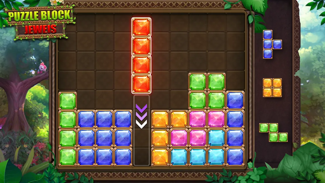 Puzzle Block Jewels (Пазл Блок Драгоценности) МОД/Взлом [Все открыто, Дополнительные деньги и Меню MOD] Screenshot 5