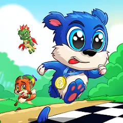 Скачать Fun Run 3 - Multiplayer Games Взлом (Много денег и кристаллов) на Андроид бесплатно