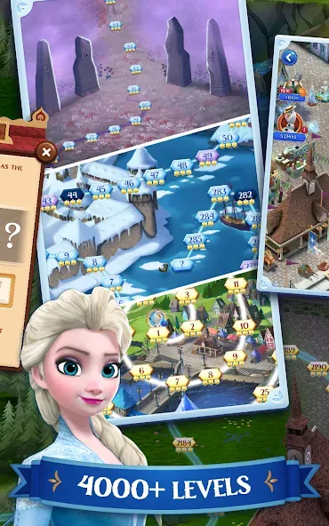 Disney Frozen Free Fall Games МОД/Взлом [Все открыто, Дополнительные деньги и Меню MOD] Screenshot 3