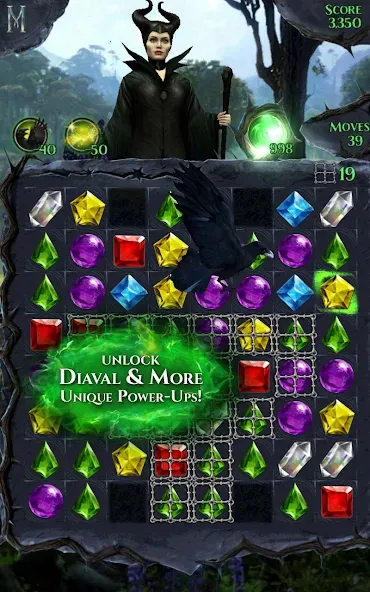 Disney Maleficent Free Fall МОД/Взлом [Меню, Бесконечные монеты и Открытые уровни] Screenshot 2