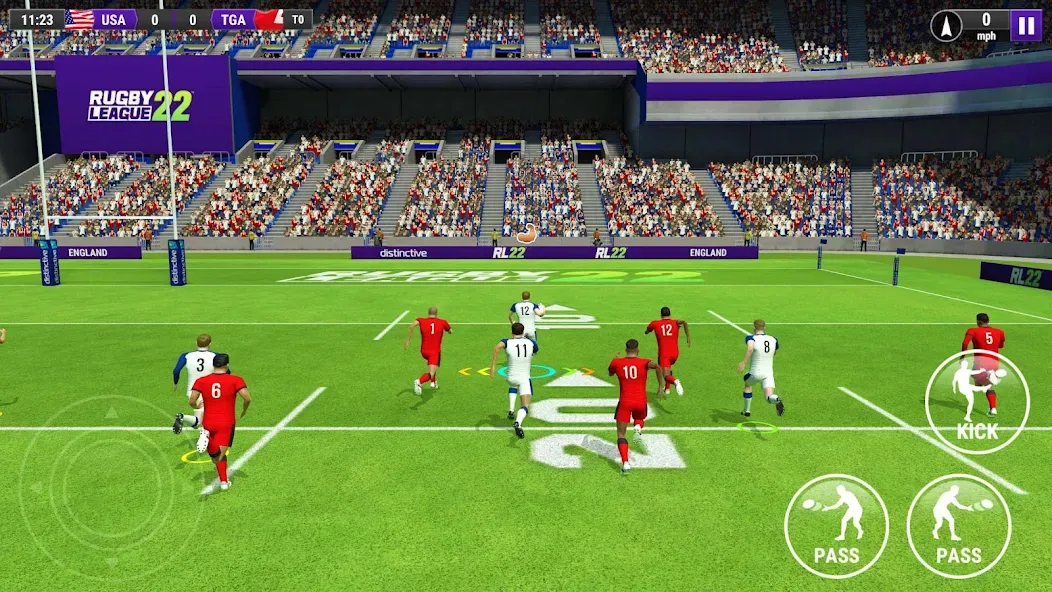 Rugby League 22 (Рубиги Лига 22) МОД/Взлом [Много денег, Монет и Все открыто] Screenshot 1