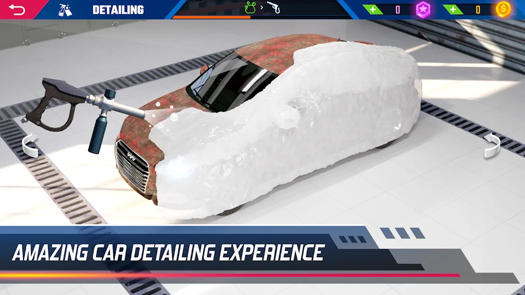 Car Detailing Simulator 2023 МОД/Взлом [Все открыто, Дополнительные деньги и Меню MOD] Screenshot 1