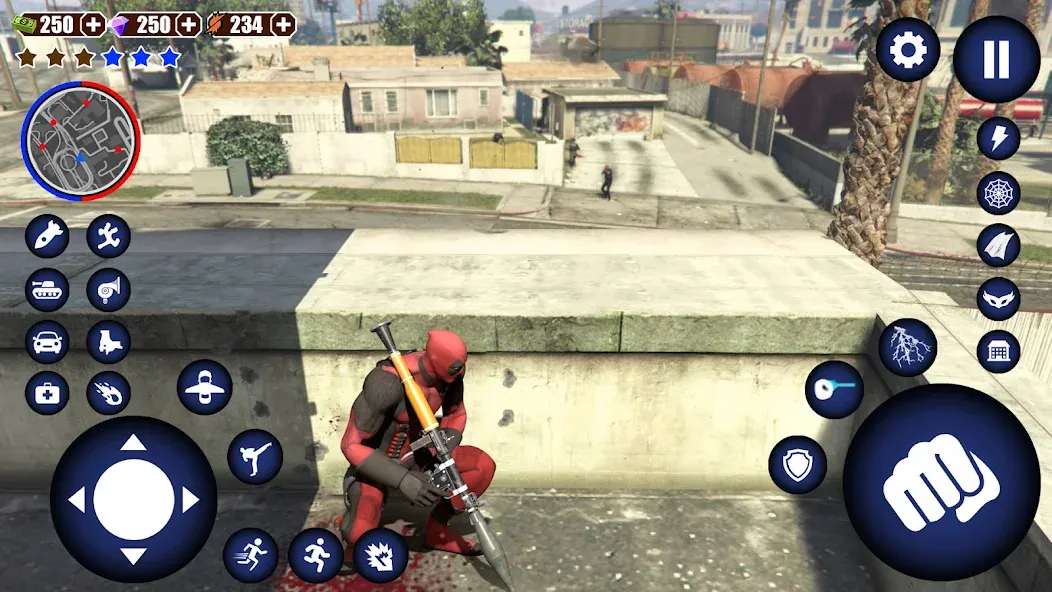Miami Rope Hero Spider Game 2 МОД/Взлом [Деньги, Монеты и Меню MOD] Screenshot 4